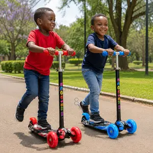 Kids Three Wheel Kick Scooter for Boys and Girls