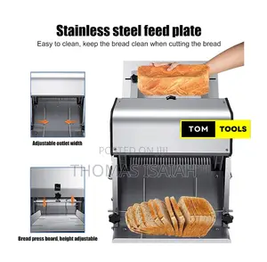 Commercial Electric Toast Bread Slicer, 12mm 31 Slices