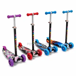 Kids 3 Wheel Balance Kick Scooter With Wide Deck