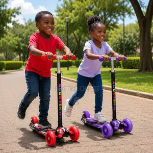 Kids 3 Wheel Scooter With Stable Wide Wheels