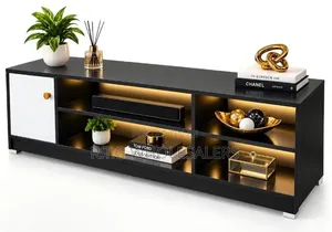 Imported Executive TV Stand With Shelves and Cabinet at 