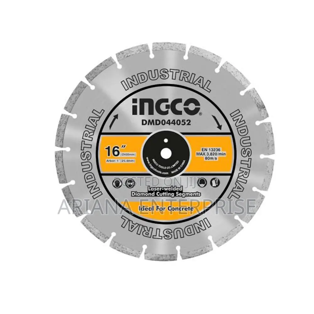Diamond disc for asphalt cutting Laser welded rim Ingco