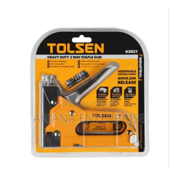 HEAVY DUTY 3 WAY STAPLE GUN Tolsen