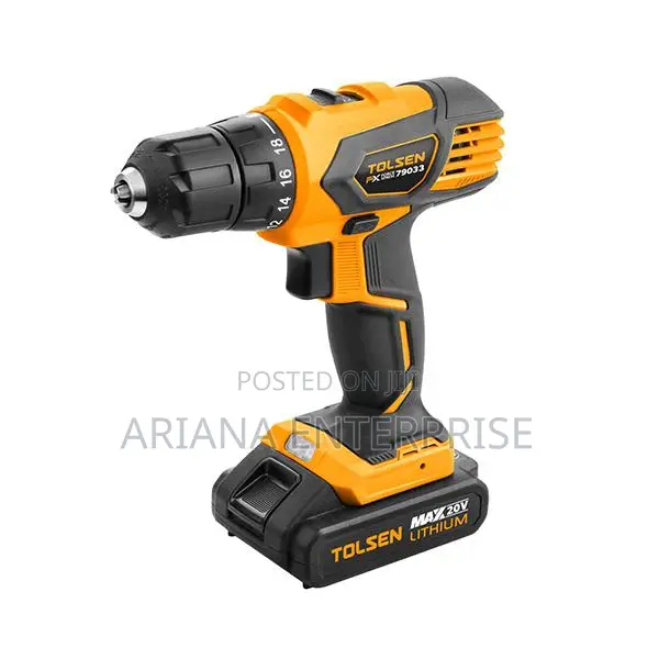 TOLSEN LION CORDLESS DRILL 20V WITH IMPACT FUNCTION