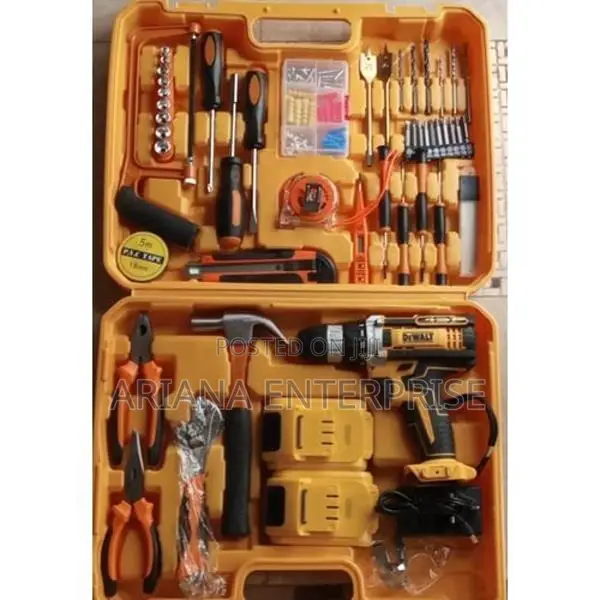 Dewalt 21V Cordless Electric Drill 47PC Tool Set WITH 2 Batteries