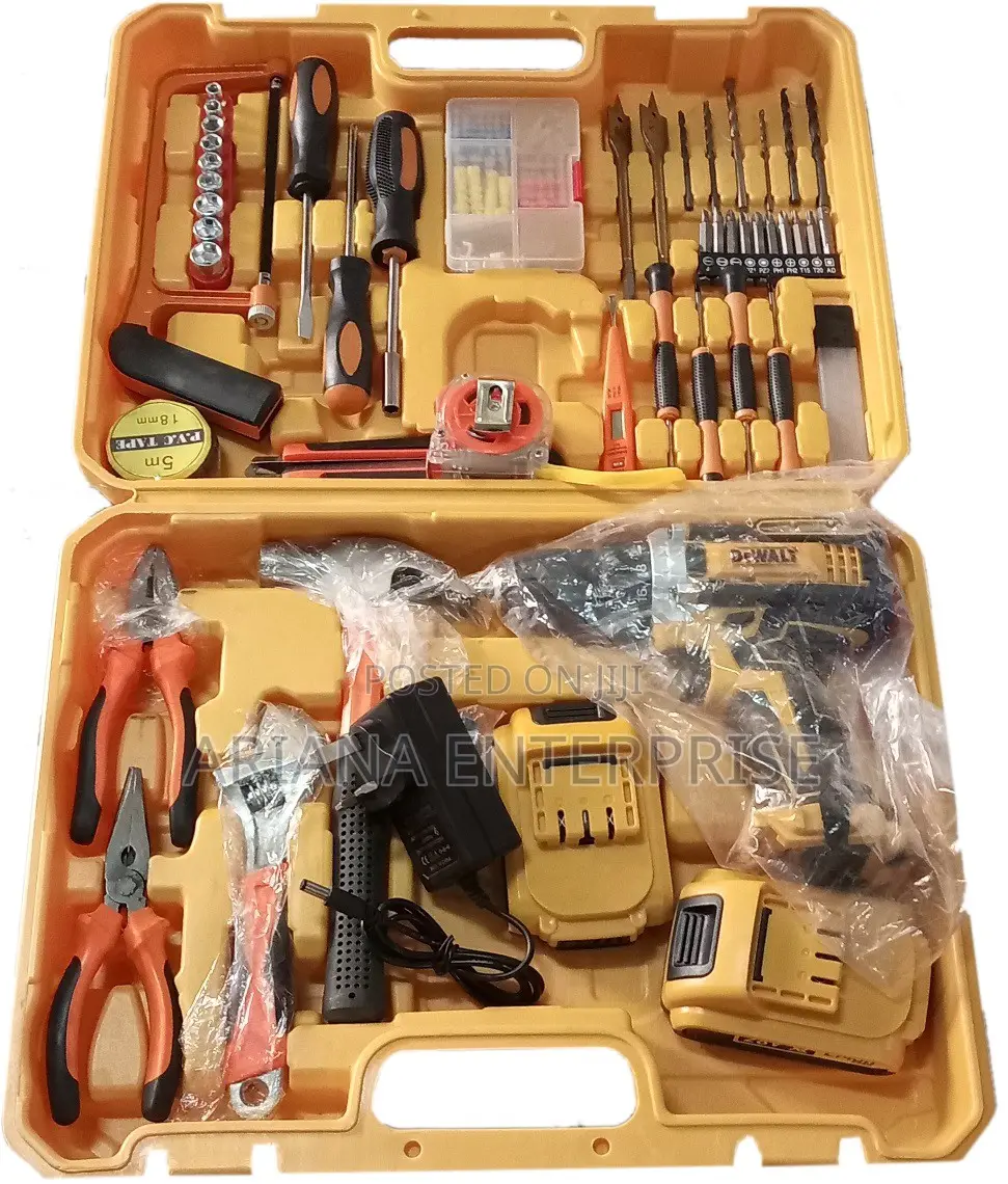 DEWALT 28V Cordless Electric Drill Tool Set WITH 2 Batteries