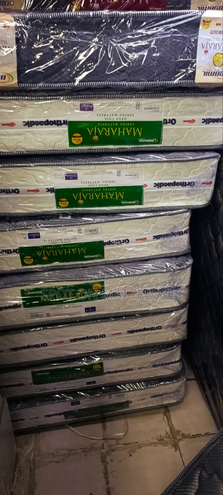15% Off - Double Decker Sizes. Bobmil Orthopedic Spring Mattresses.