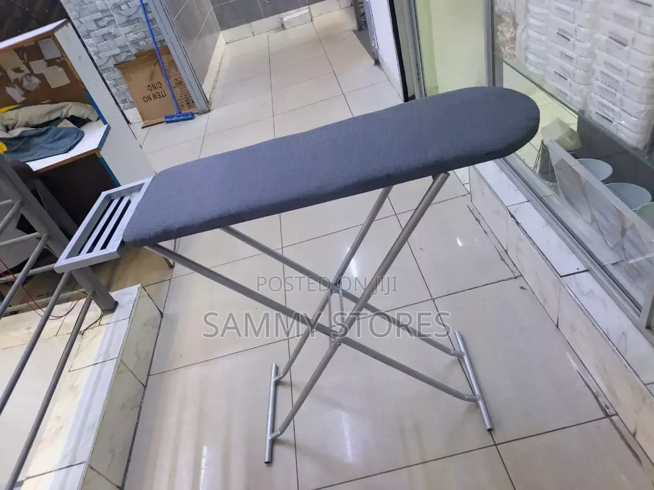Heavy-Duty Foldable Ironing Board With Built-in Iron Rest