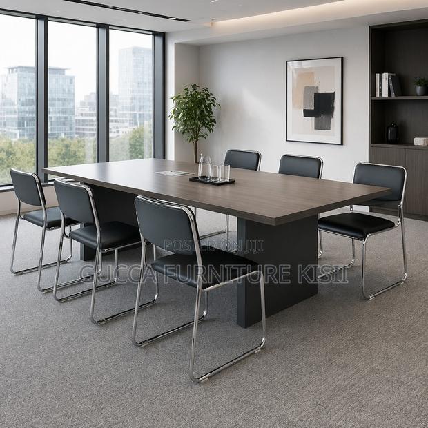 Office Chair; Stackable Leather Chrome Visitor Seat - thumbnail 13