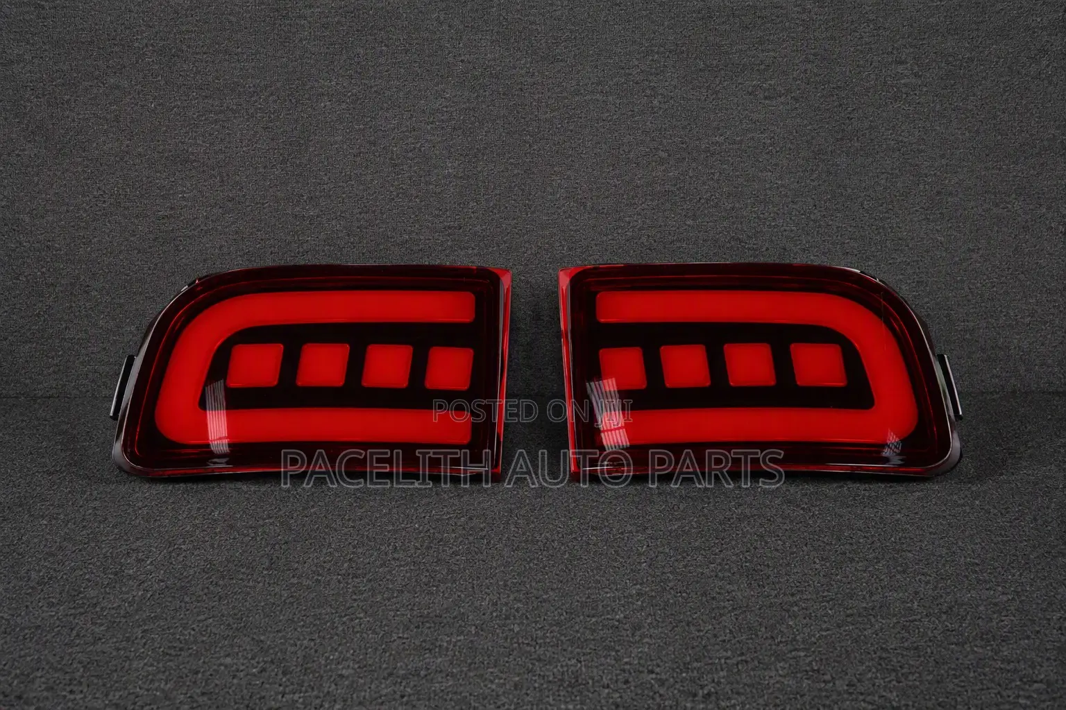 Rear Bumper Reflector Set Toyota Land Cruiser Prado 120 With LED