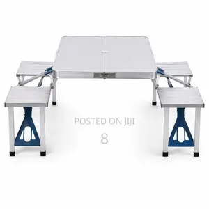 Foldable Camping Table With 4 Stools