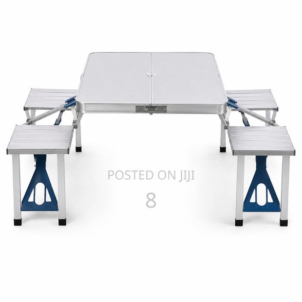 Foldable Camping Table With 4 Stools - thumbnail 2