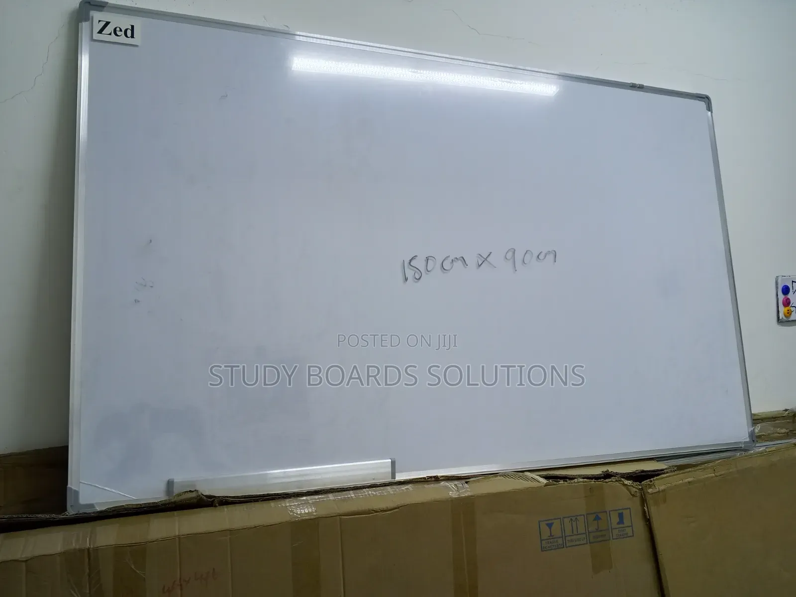 150cm × 90cm Magnetic Whiteboard – Ideal for Training Centres