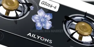 Ailyons 2 Burner Glass Top Gas Cooker