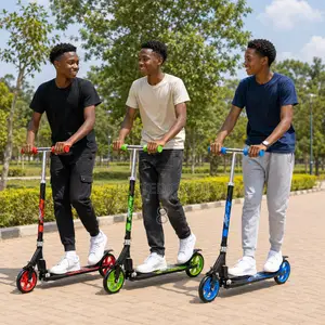 Large Wheel Kick Scooter With Rear Foot Brake
