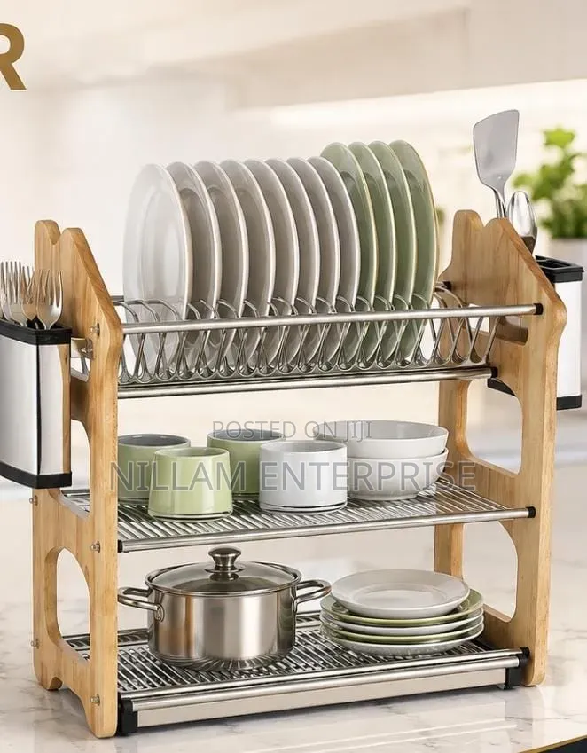 3 Layer Heavy Duty Dish Rack