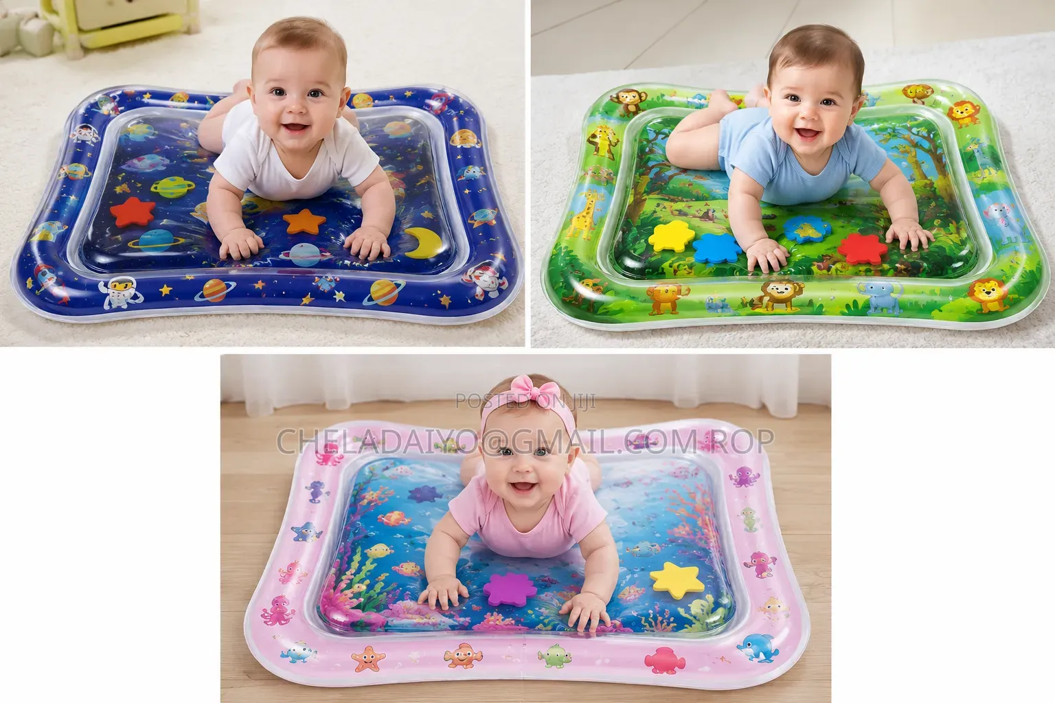 Baby Tummy Time Water Play Mat Pad