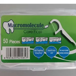 50pc Pack of 2 Way Dental Floss Toothpicks White