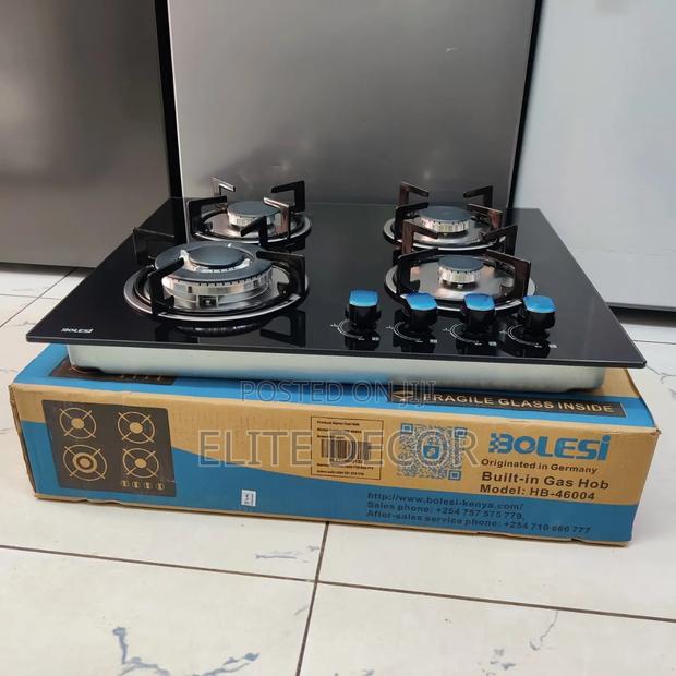Bolesi 60CM Built-in Gas Hob – 4 Burner Kitchen Cooker