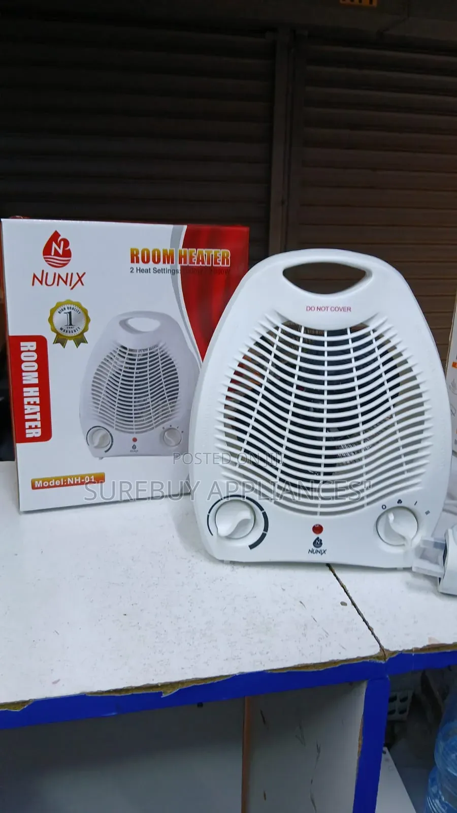 Durable Nunix Fan Heater Available in Stock