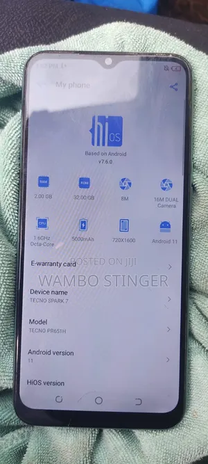 Tecno Spark 7 32 GB Green