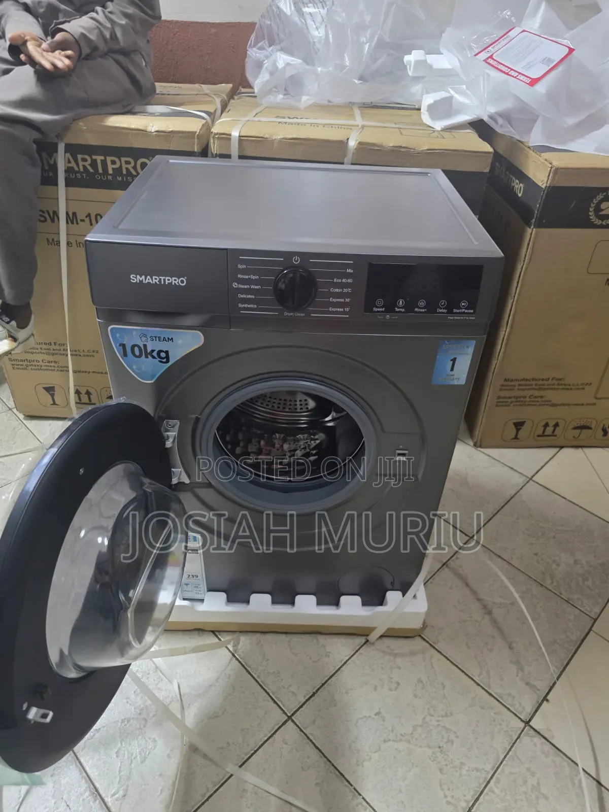 Smart Pro 8KG Washer – Multiple Wash Programs Powerful Spin