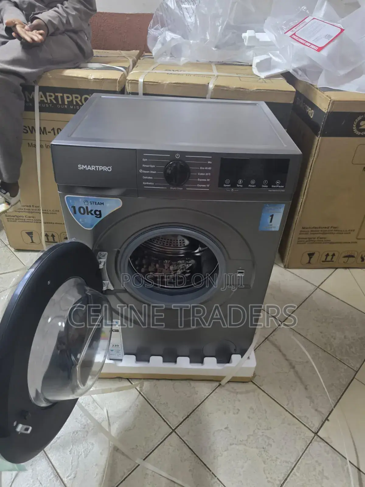 Smart Pro 8KG Washer – Multiple Wash Programs Powerful Spin