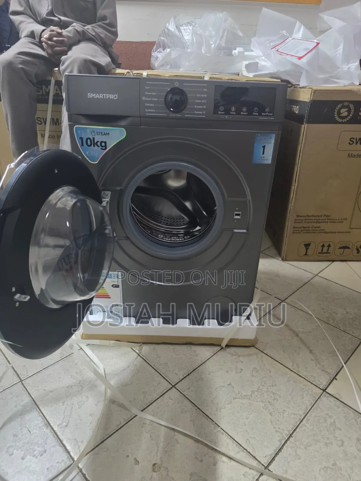 Smart Pro 8KG Washer – Multiple Wash Programs Powerful Spin