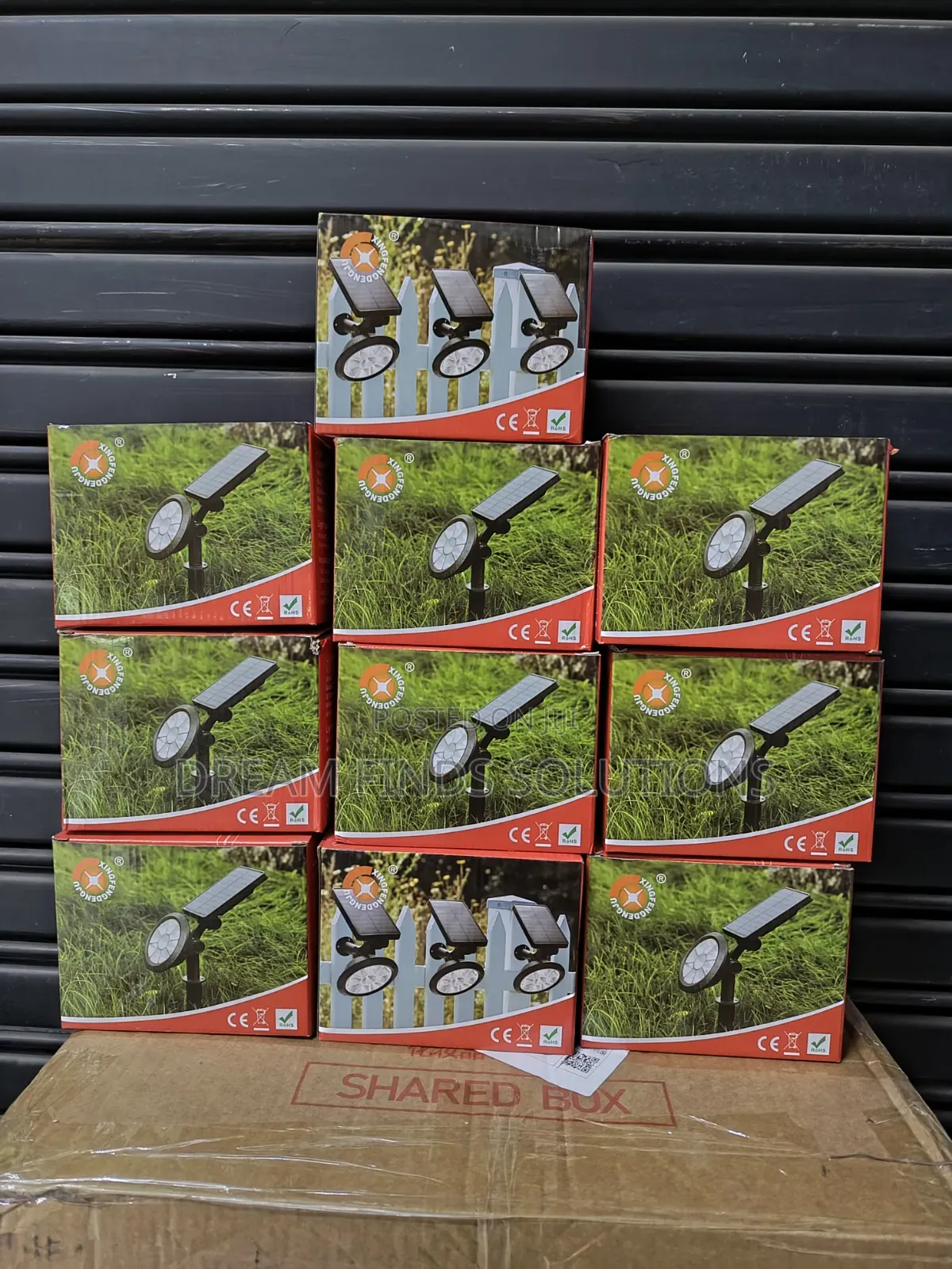 10 Pcs.2-in-1 Wall Mount Ground Insert Solar Yard Spotlights