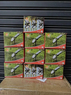 10 Pcs.2-in-1 Wall Mount Ground Insert Solar Yard Spotlights