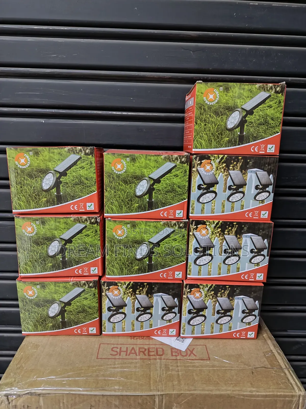 10 Pieces 2-in-1 Wall Mount Ground Insert Solar Yard Spotlights