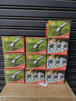 10 Pieces 2-in-1 Wall Mount Ground Insert Solar Yard Spotlights