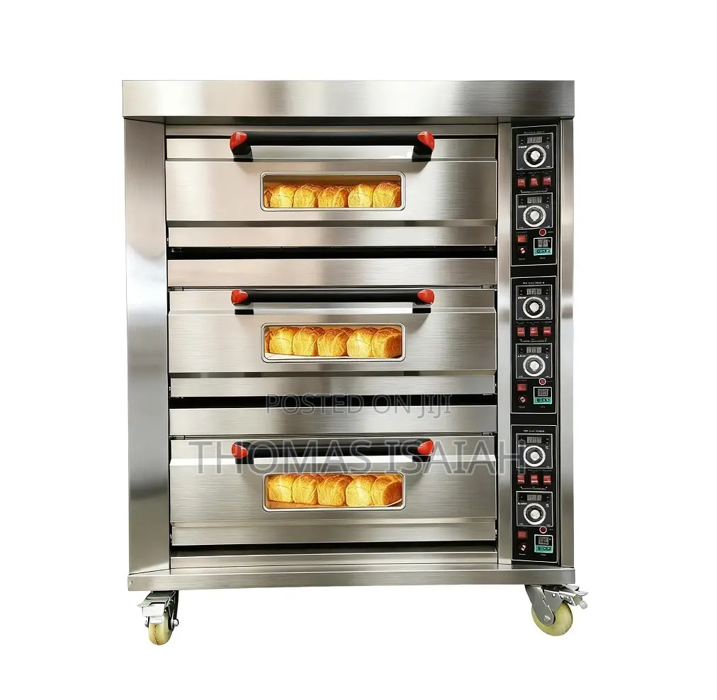 3 Deck 6 Trays Commercial Oven
