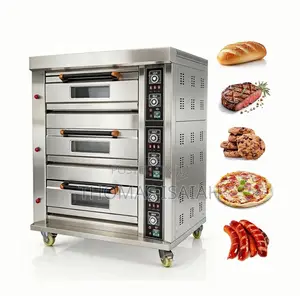 3 Deck 6 Trays Commercial Oven