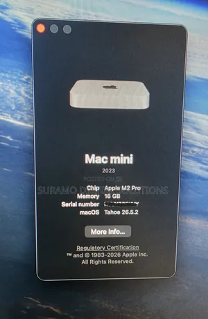 Desktop Computer Apple Mac Mini M2 Pro 16GB Apple M2 SSD 512GB