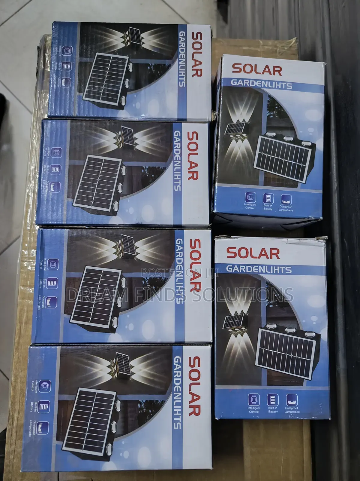 6 PCS Solar Powered Gardenlights