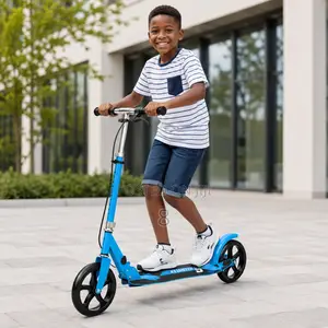 Kids 2 Wheel Scooter With Hand Brake and Large Wheels