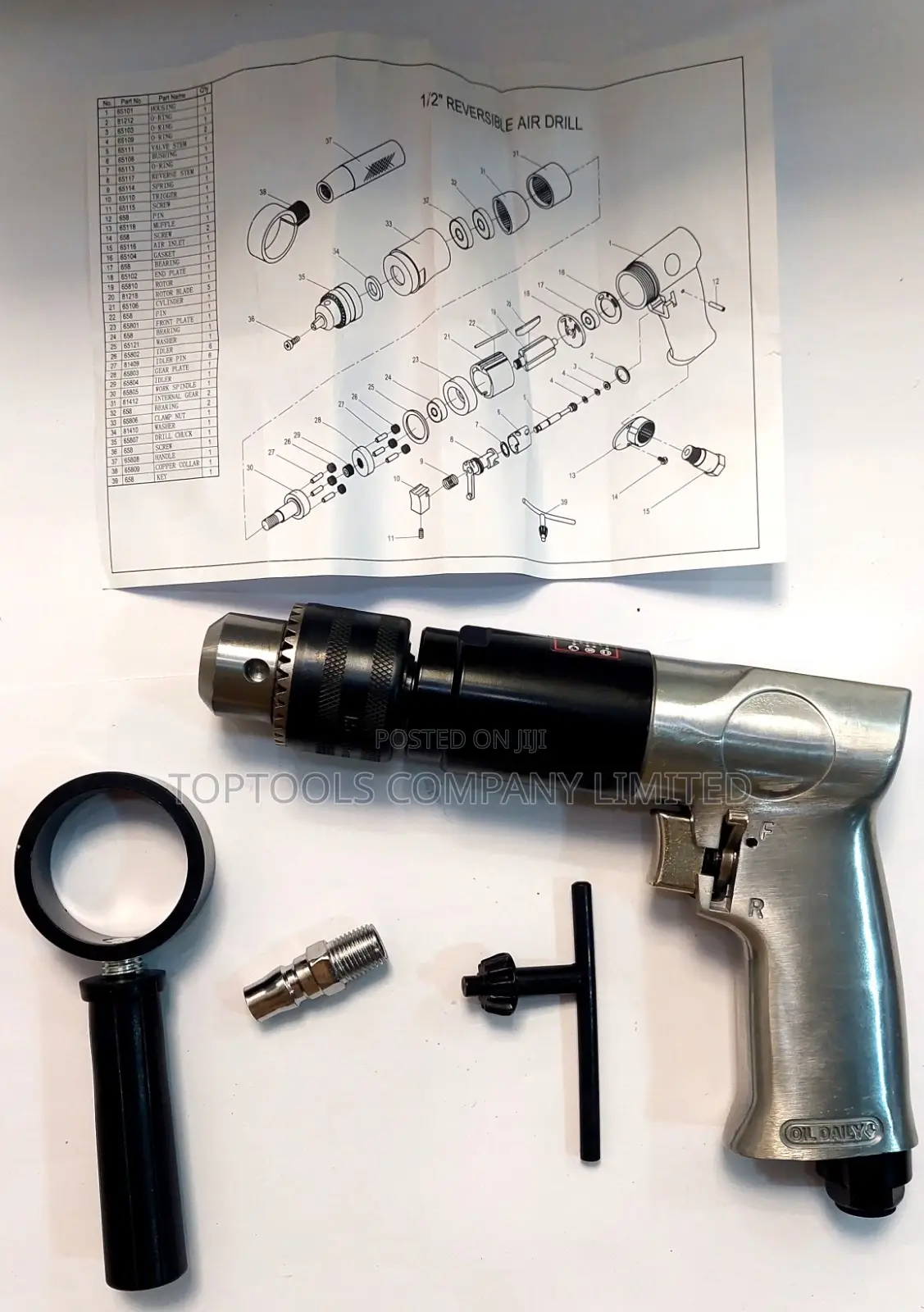 Reversible Air Impact Drill 13 Mm*