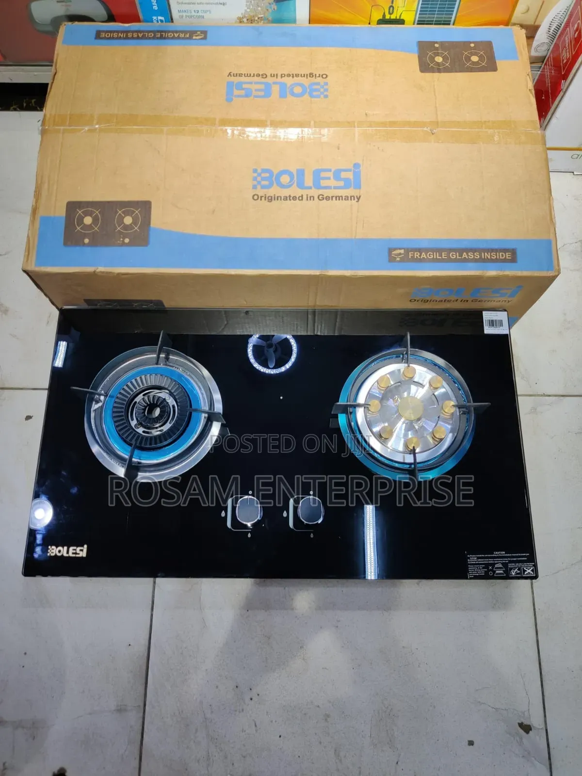 Bolesi Built in 2Burner Vertical Orientation