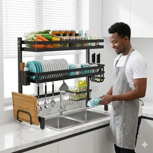 85x21x81.5cm Over-the-Sink Drying Rack.