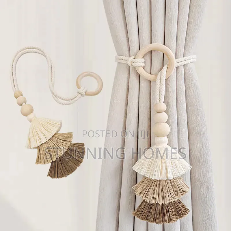 Bohemian Cotton Rope Curtain Tie Backs