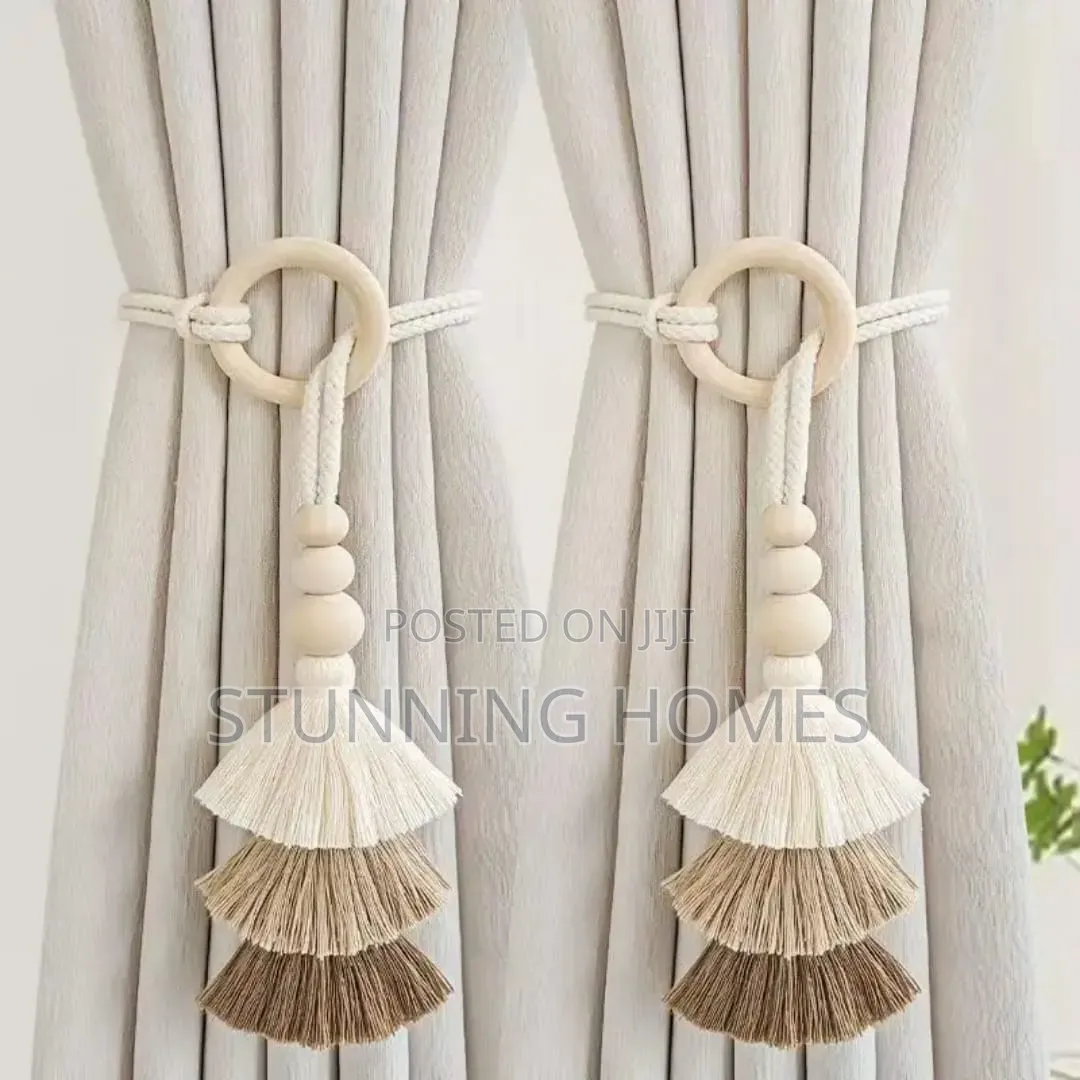 Bohemian Cotton Rope Curtain Tie Backs