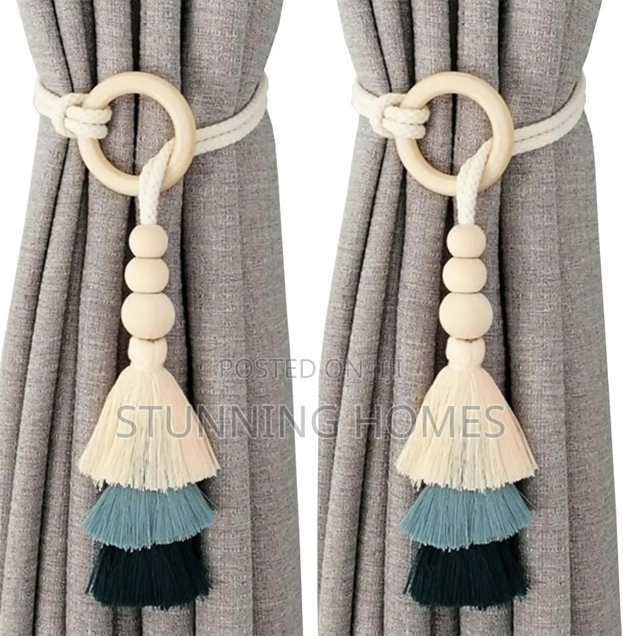 Bohemian Cotton Rope Curtain Tie Backs