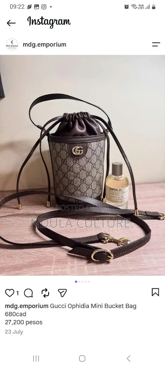 Gucci Ophidia Mini Bucket Bag