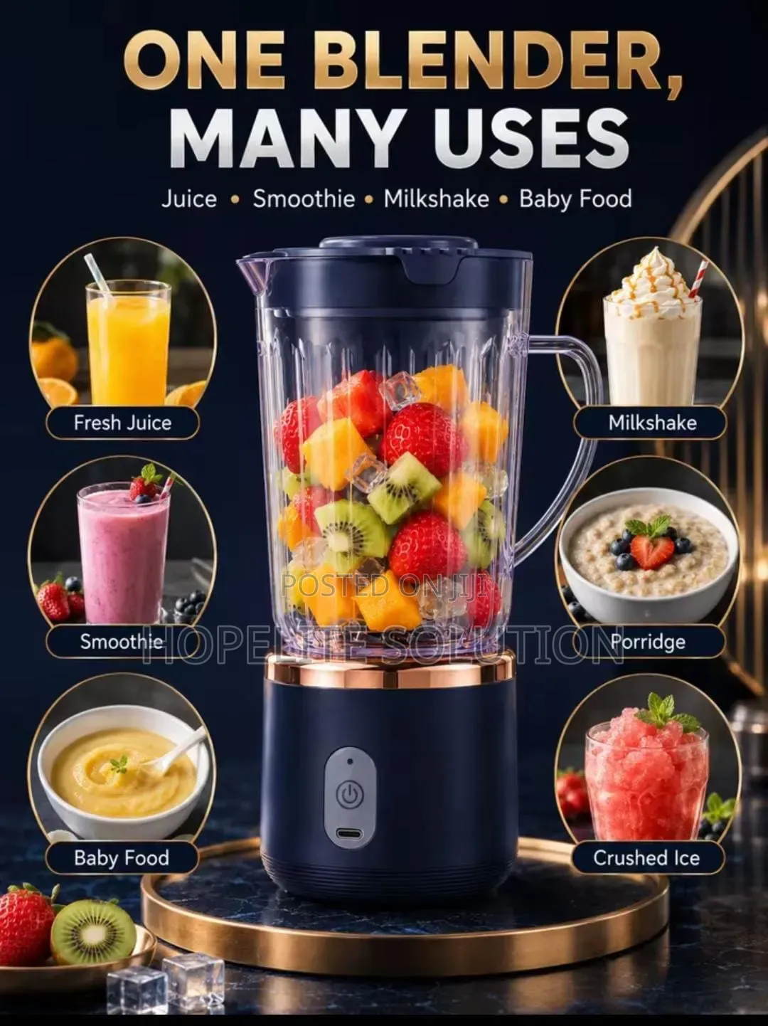 Mini Portable Rechargeable Blender