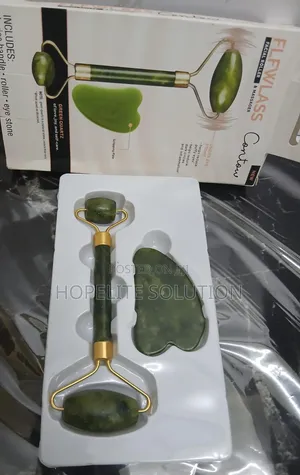 PCS Set of Double Head Facial Rollers Plus Stone/ Facial Massager