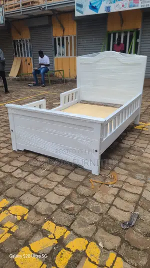 3x6 White Wooden Kids Bed Frame: Free Delivery
