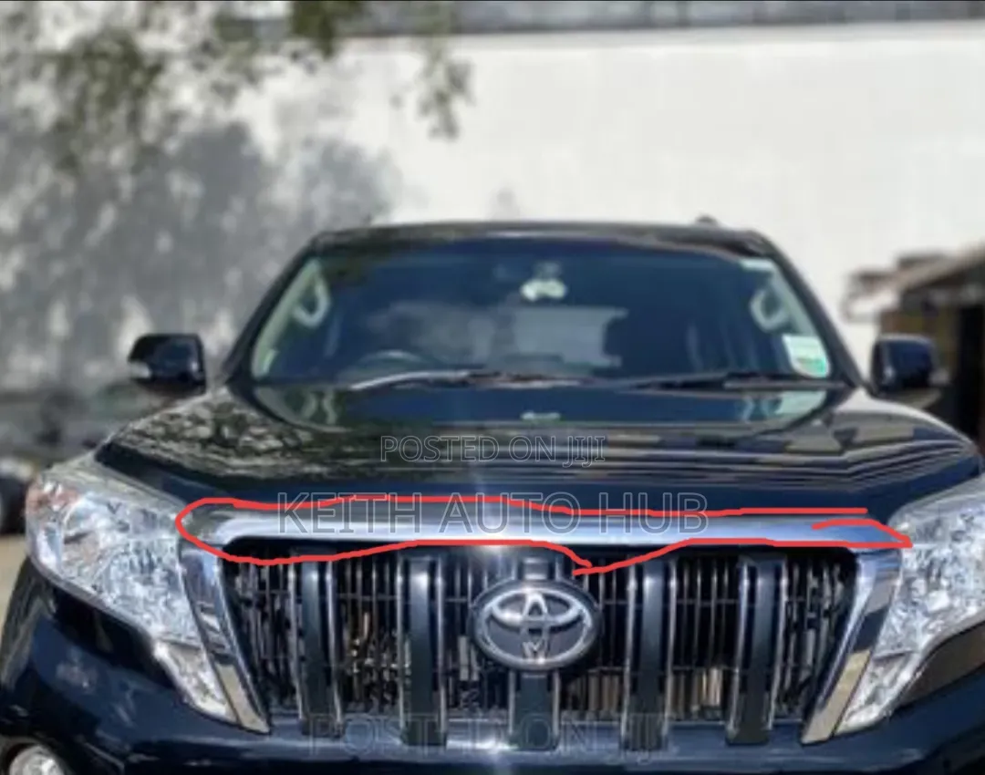 Prado J150 Teardrop Bonnet Chrome Moulding