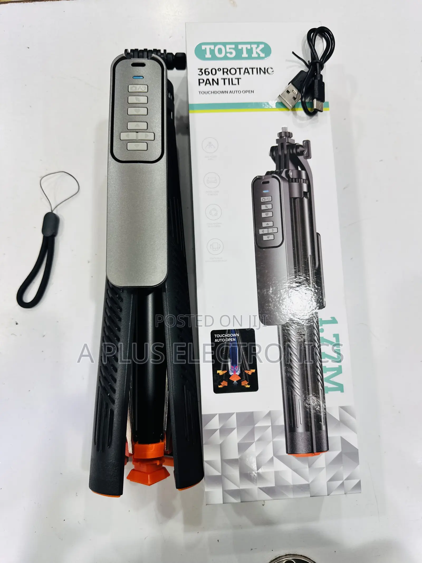 T05 1.77M Tripod Stand Adjustable Camera Phone Holder