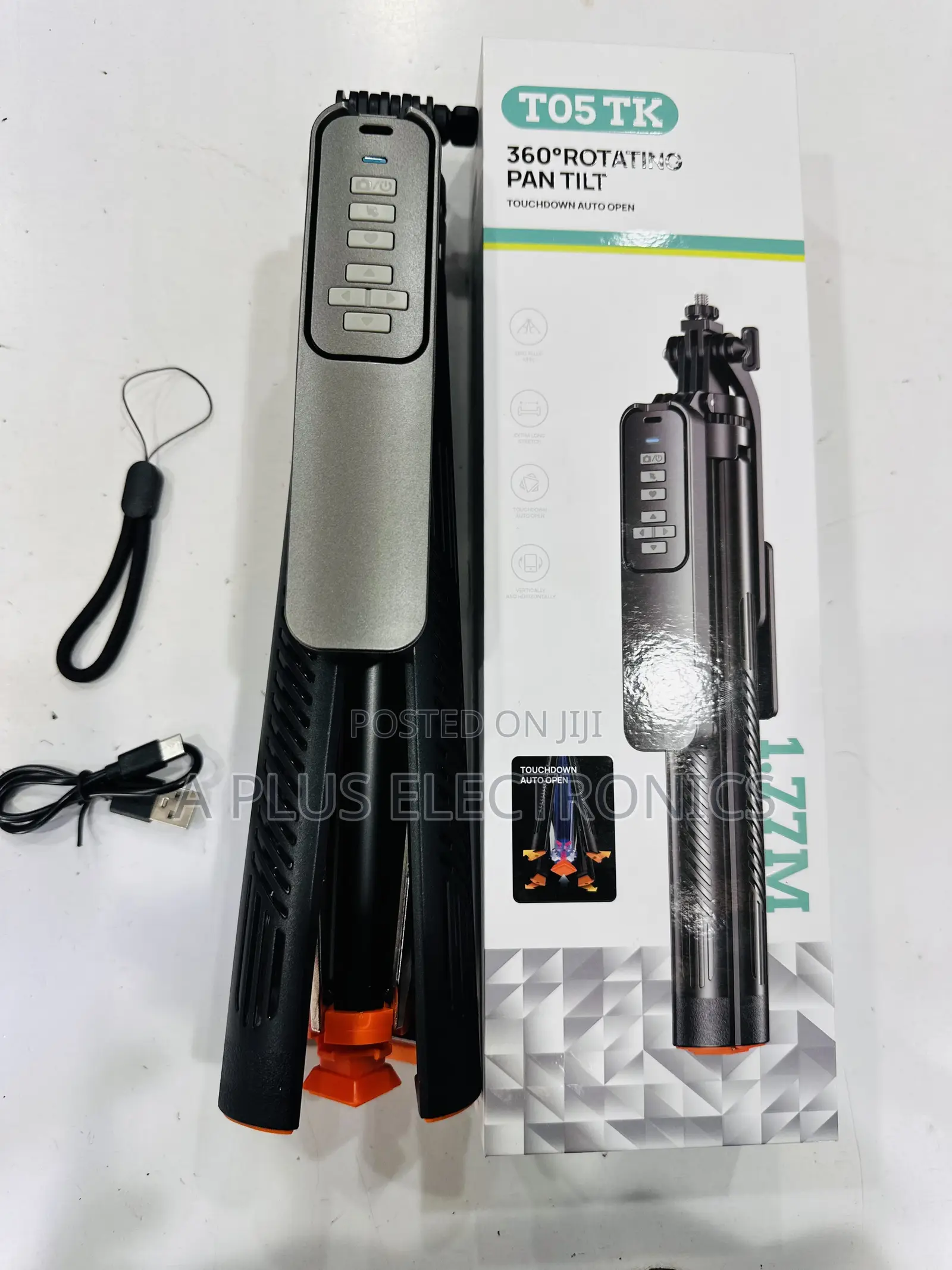 T05 1.77M Tripod Stand Adjustable Camera Phone Holder